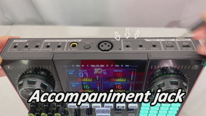 G10 Audio Interface, Podcast Equipment, Live Sound Card for Streaming, 48V Phantom Power, Sound Board, Voice Changer, Audio Mixer with Sound Card for PC Recording Gaming Singing